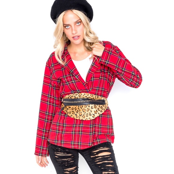 π Street wear stylish plaid Blazer - Picture 4 of 9